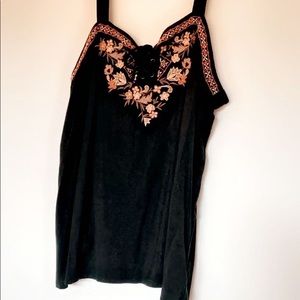 Bohemian floral tank top